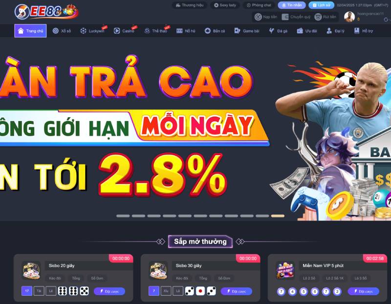 EE88 - link trang chủ nhà cái ee88 casino đăng nhập tại ee88.mov 61 Giao diện tối ưu – Trải nghiệm thượng hạng không cần cài đặt
