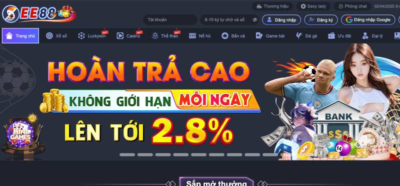 Truy cập trang chủ EE88